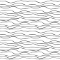 抽象的无缝模式与波浪线。手工绘制的图形。简单的程式化的纹理的覆盖物。矢量图