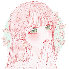 菜鸡要好好努力才行采集到画师:poya twi:flower_poya