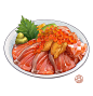 #美食 超想吃的三文鱼 - 阿包要努力的插画
