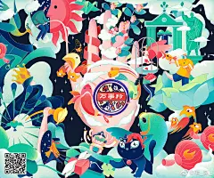 weibo:毛▁赵▁、为百雀羚画的插画
