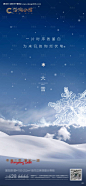 源文件下载【大雪节气海报】编号：51660027192547514