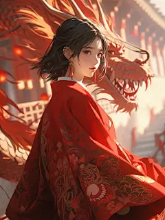 【女生头像】龙的传人，龙年转运头像