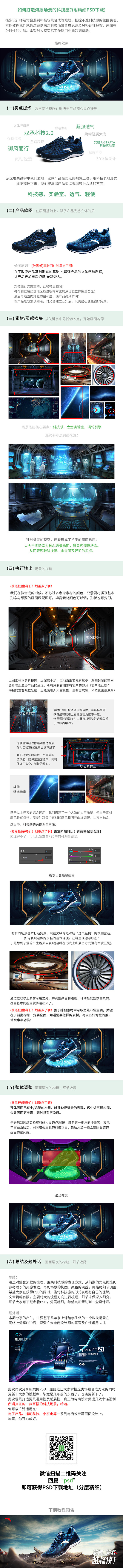 如何打造海报场景的科技感?(附精细PSD...