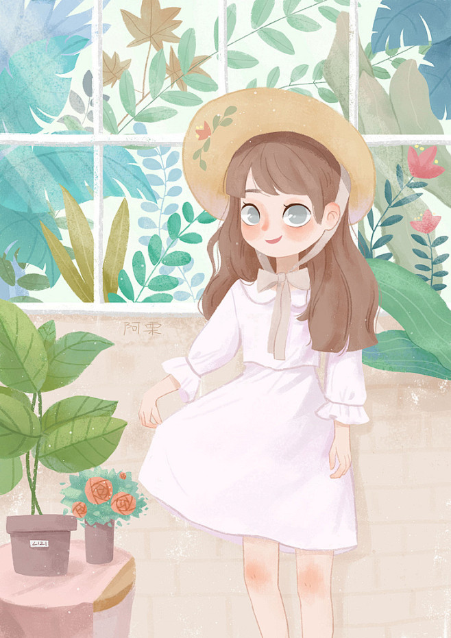 窗 | 阿栗同学 - 原创作品 - 涂鸦...