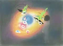 宇宙的伤心｜纸本绘画，2022 - 小红书