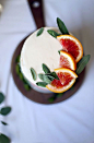 Blood Orange Cake with Honey Mascarpone Frosting