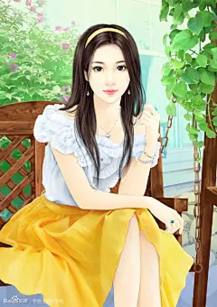 随随插画_看图_手绘古装女子吧_百度贴吧