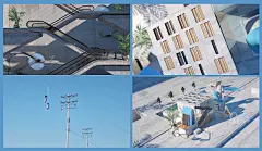3D建模、孟菲斯、室内设计、舞台设计、布景设计、C4D、小景写实合成、空间搭建、材质渲染、几何空间、立体构成、冷暖对比、光影参考、风景摄影、构图参考、氛围参考、色调参考、美图、电影海报、影视海报、杰克---@杰视帮