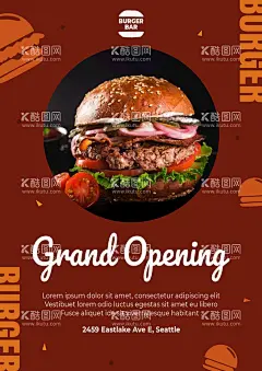 快餐店汉堡海报  - 源文件下载【酷图网】快餐海报,快餐店海报,汉堡海报,快餐汉堡海报,汉堡包,汉堡,快餐,