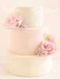Alice Handmade 浅色系森系主题 3层花朵婚礼蛋糕 婚礼装饰蛋糕-淘宝网