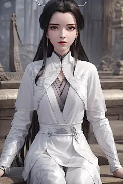 动漫女神殿AI绘画之《诛仙》陆雪琪超美超清壁纸一-今日头条