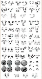 日系超萌颜文字表情小素材第三弹，手帐必备。
