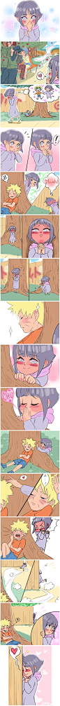 Tags: Anime, Jupitrie, NARUTO, Hyuuga Hinata, Uzumaki Naruto, Hand on Shoulder, Sparkles