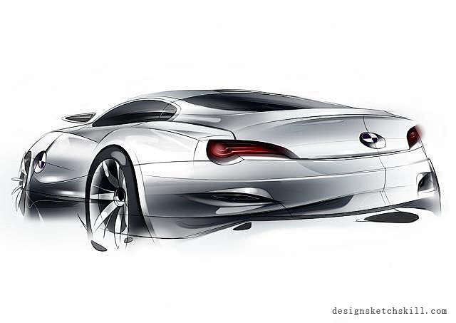 BMW Z4 Photoshop渲染教程...