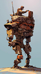 Ian McQue on Twitter: "That mechadoodle from earlier but, like, in colour, yeah? http://t.co/zq1iBJdYqK": 