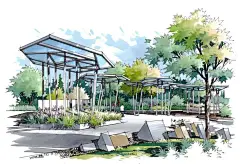 景观廊架配色大全（含少量雕塑小品） - 小红书