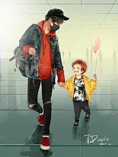 100张易烊千玺高清插画壁纸，千玺的迷妹们快存图吧