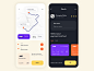 Mobile app - TaxiApp product app mobile minimal illustration web design ux ui colors clean