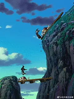 ☂From：宫崎骏

宫老的世界太美了，想住进去
酱酱插画分享超话 ​​​​
