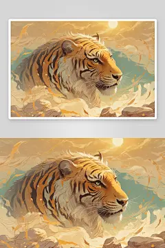 老虎插画的故事与情节-众图网