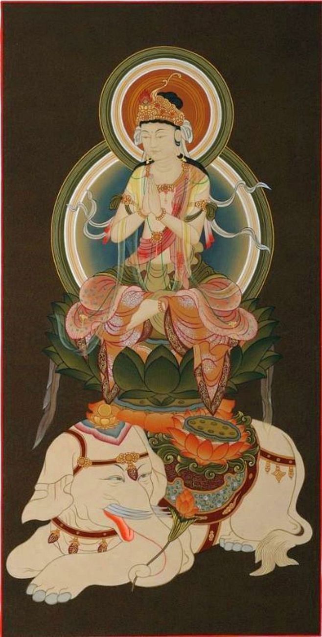 普贤菩萨,曾译遍吉菩萨,音译为三曼多跋陀.