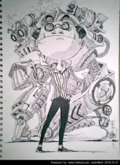 笔尖狂舞的插画画廊展厅