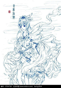 艾霖_不羁uninhabited采集到线稿