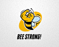 小蜜蜂logo设计欣赏-LOGO之家网