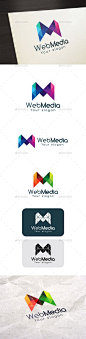 WebMedia, Letter M OR W Logo - Letters Logo Templates