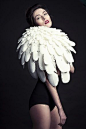 3D打印的羽毛在时装时尚  凯瑟琳威尔士
