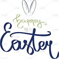 复活节,文字,壁纸刷,兔耳朵,可爱的,短语,请柬,单词,贺卡,问候