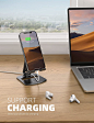 Amazon.com: Lamicall Adjustable Cell Phone Stand - Foldable Aluminum Phone Holder for Desk, Portable Phone Dock, Compatible with iPhone 12 11 X Xr Pro Max 8 7 6 Plus, iPad Mini, More 4-11'' Cellphone and Tablets : Everything Else
