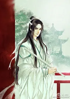 ✔《魔道祖师》瓔珞作品 蓝曦臣 古风美男手绘 TV动画 小说同人插画