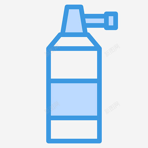 鲜奶油瓶子和容器5蓝色图标 免费下载 页...