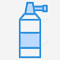 鲜奶油瓶子和容器5蓝色图标 免费下载 页面网页 平面电商 创意素材