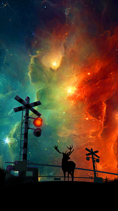 留白画画采集到夜空