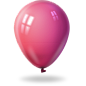 五彩缤纷的气球PNG图标