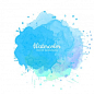 Abstract blue watercolor splash background