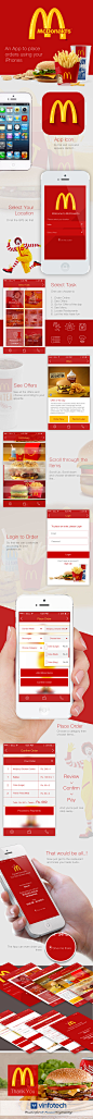 App for McDonalds | iOS 7 : An app to place orders at McDonald's using iPhones. This is a completely new concept app for McDonald's that our iOS 7 app designers have created.