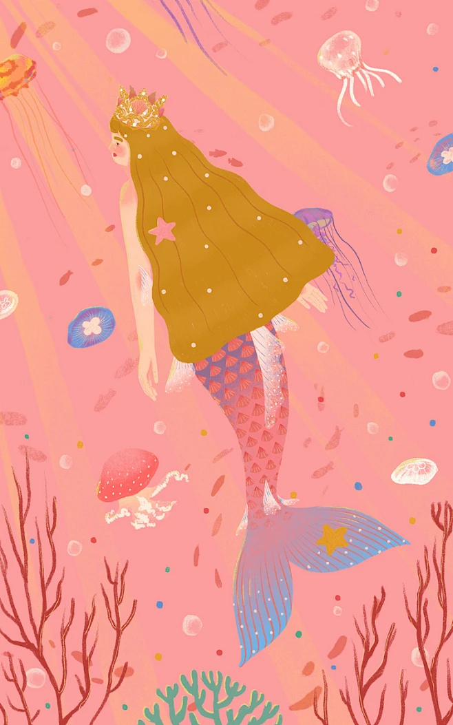 人鱼_涂鸦王国 原创绘画平台 www.poocg.com-花瓣网