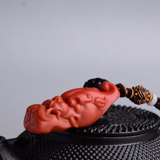 辟邪兽面 高新亚作品-玉雕界-花瓣网