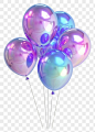 PNG 简单的气球庆祝周年纪念装饰。