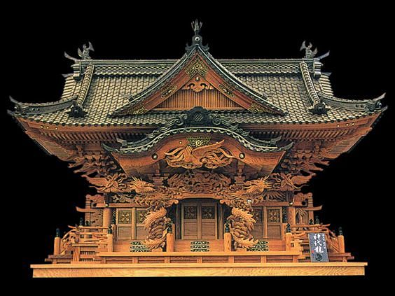 送料无料！超高级屋久杉神棚入母屋三社オリ...