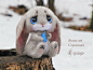 由Lyntoys的Leveret Lou针毡制玩具