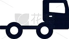 分离着色,图标,高雅,卡车,车辆运输车,迅速,技术,矢量,想法,插画