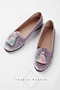 ◆Truble Maaker | Tassel Loafers 流苏丝绒乐福鞋 紫灰lilac-淘宝网