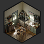 Vintage kitchen - Isometric