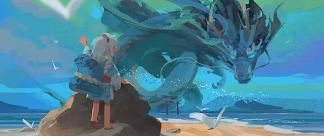 {插画系列}卡通场景01