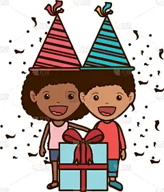 伴侣,生日,儿童,可爱的,事件,请柬,周年纪念,小的,节日,相伴