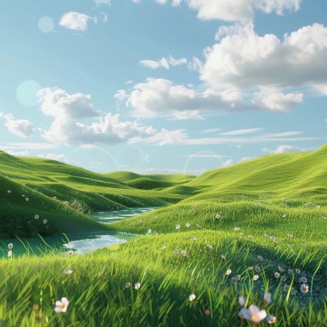 Spring, grass, blue ...